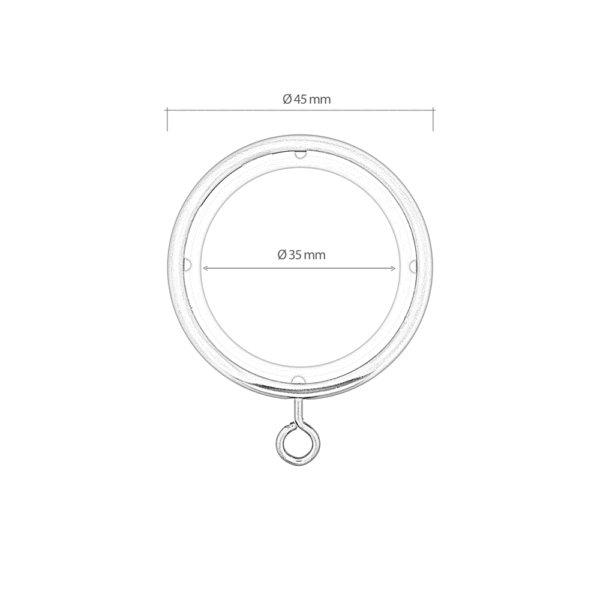 Ring black 28 mm - Image 2